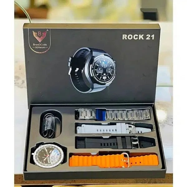 Rock 21 Smart Watch: Stylish, Smart, Durable, Fitness-Focused, Sleek Design